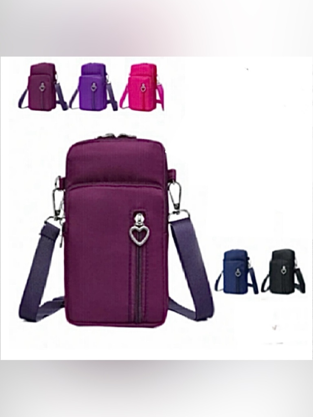 Deep Berry Crossbody Versatile Crossbody Bag in Deep Berry - Picture 8 of 8